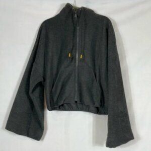 Free People Movement Fleece Jacket Size S NWOT Dark Gray Full Zip